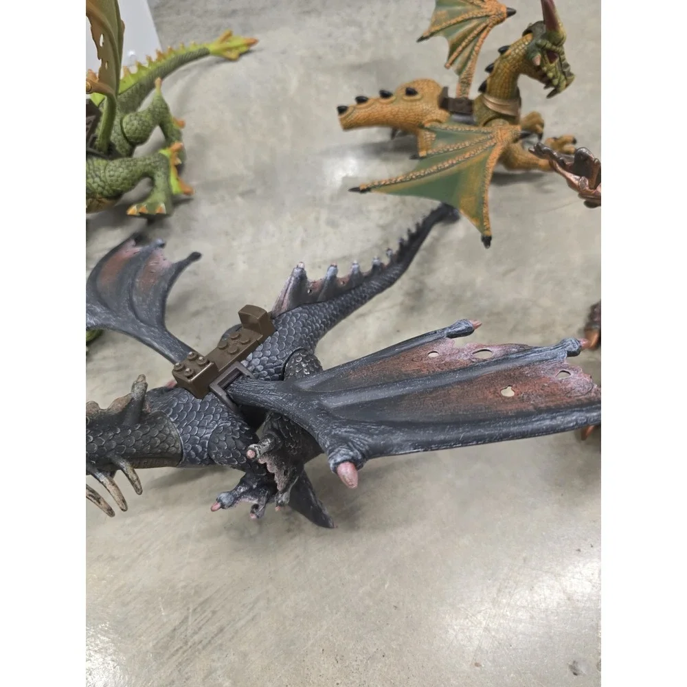 Vintage Mega Bloks Dragons Krystal Wars Assorted Blocks Figures Parts Huge Lot